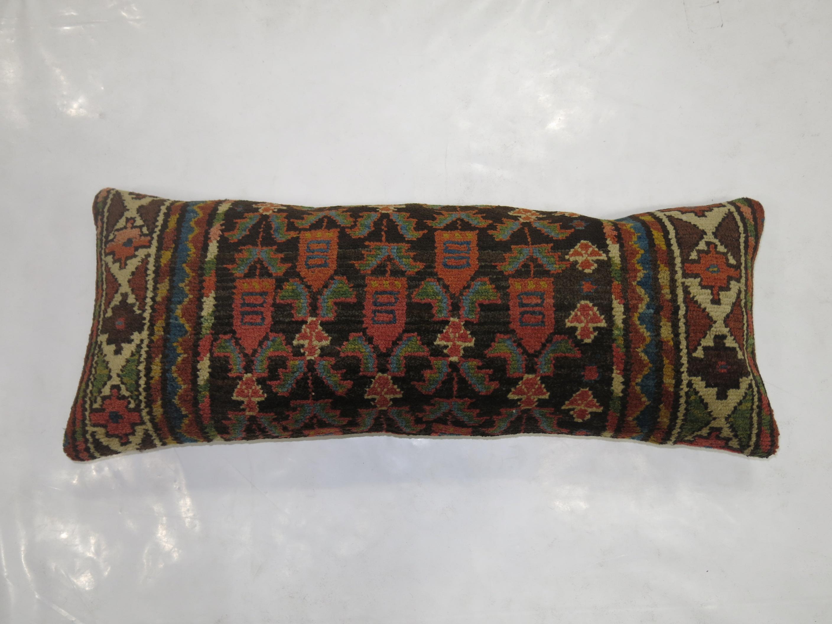 Tribal Persian Bolster Rug Pillow