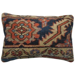 Persian Border Heriz Rug Pillow