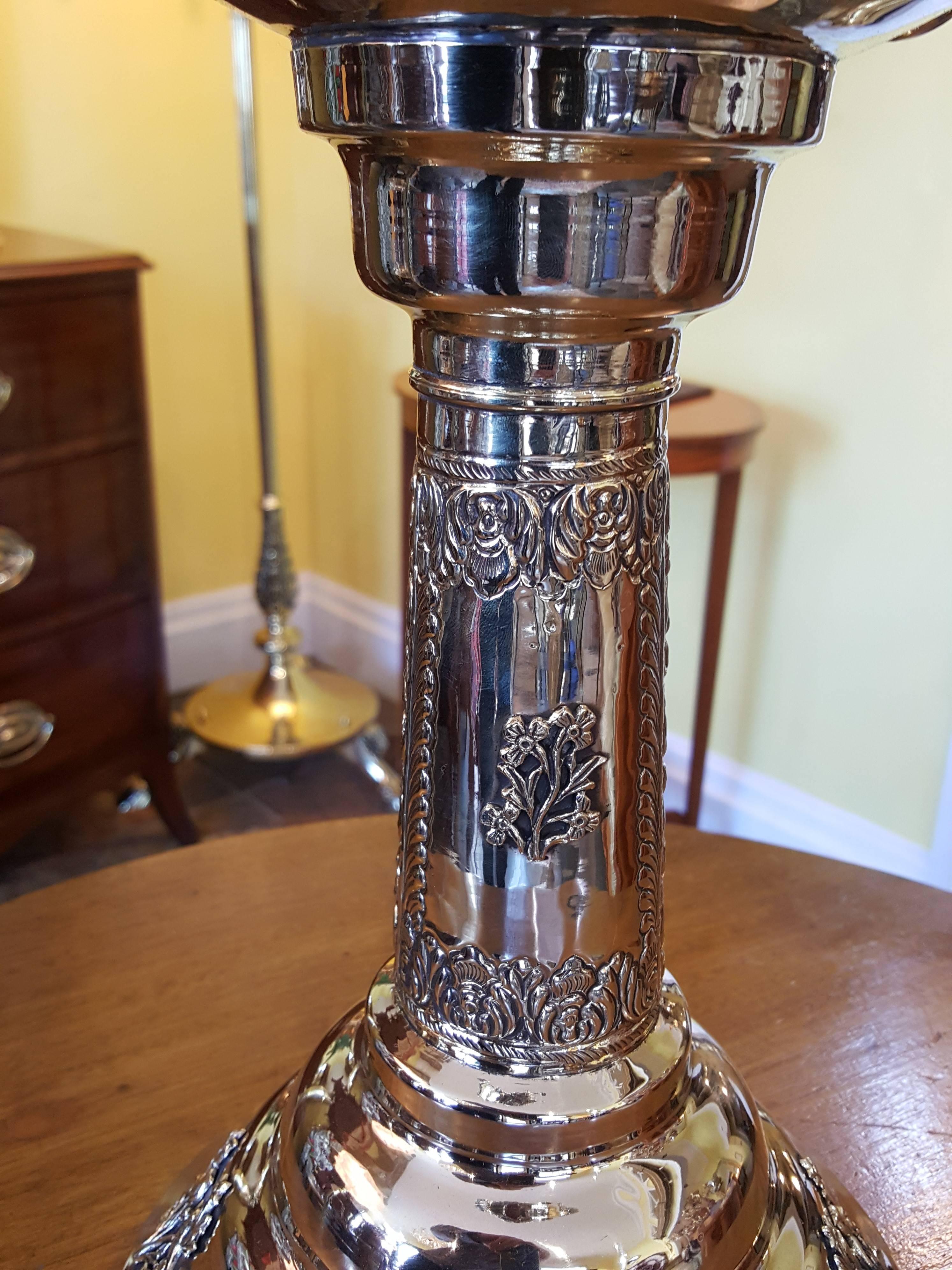 Persian Brass Incense Burner, Converted to Lamp 1