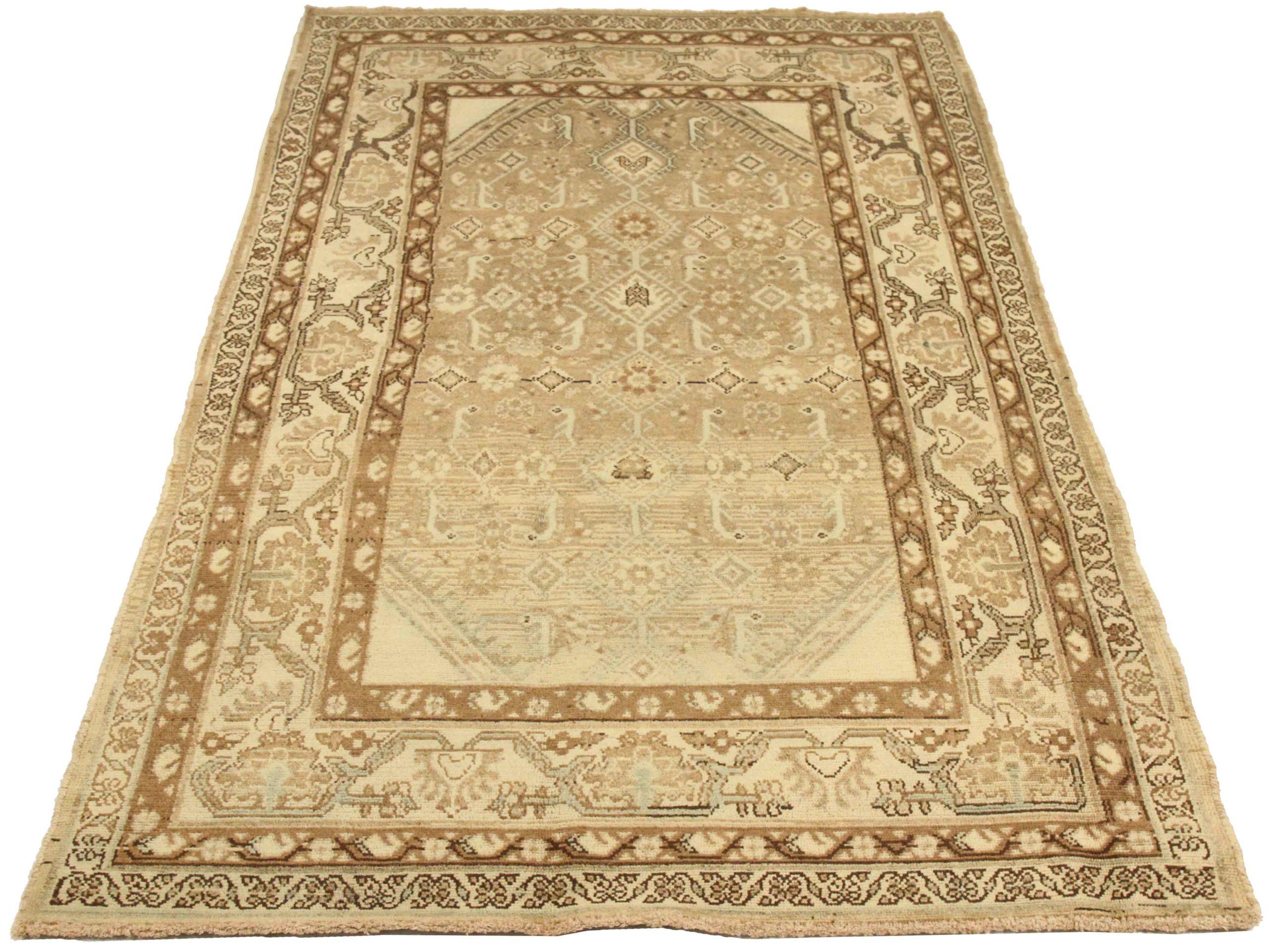 Discover the elegance of Persian Broojerd featuring Small Rug in Circa 1880. Designed with Wool and BrownIvoryTaupe, this exclusive design is perfect for enhancing your space.