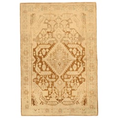 Persischer Broojerd Small Teppich - Wolle Braun Elfenbein Design - 75712