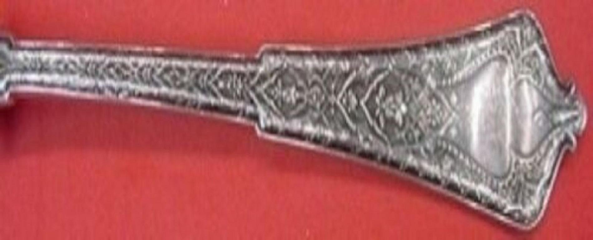 Sterling silver flat handle all-sterling fish knife, 8 3/4