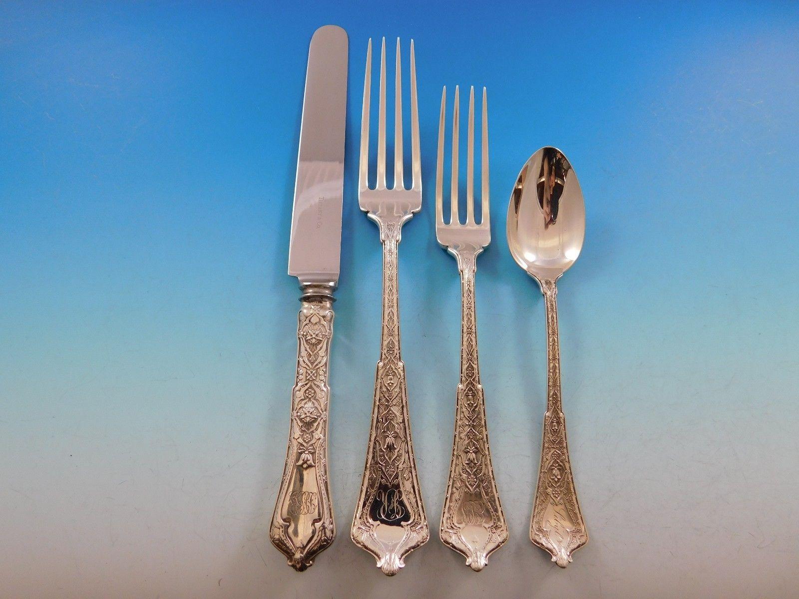 American Persian by Tiffany Sterling Silver Flatware Set of Service 92 Pieces For Sale