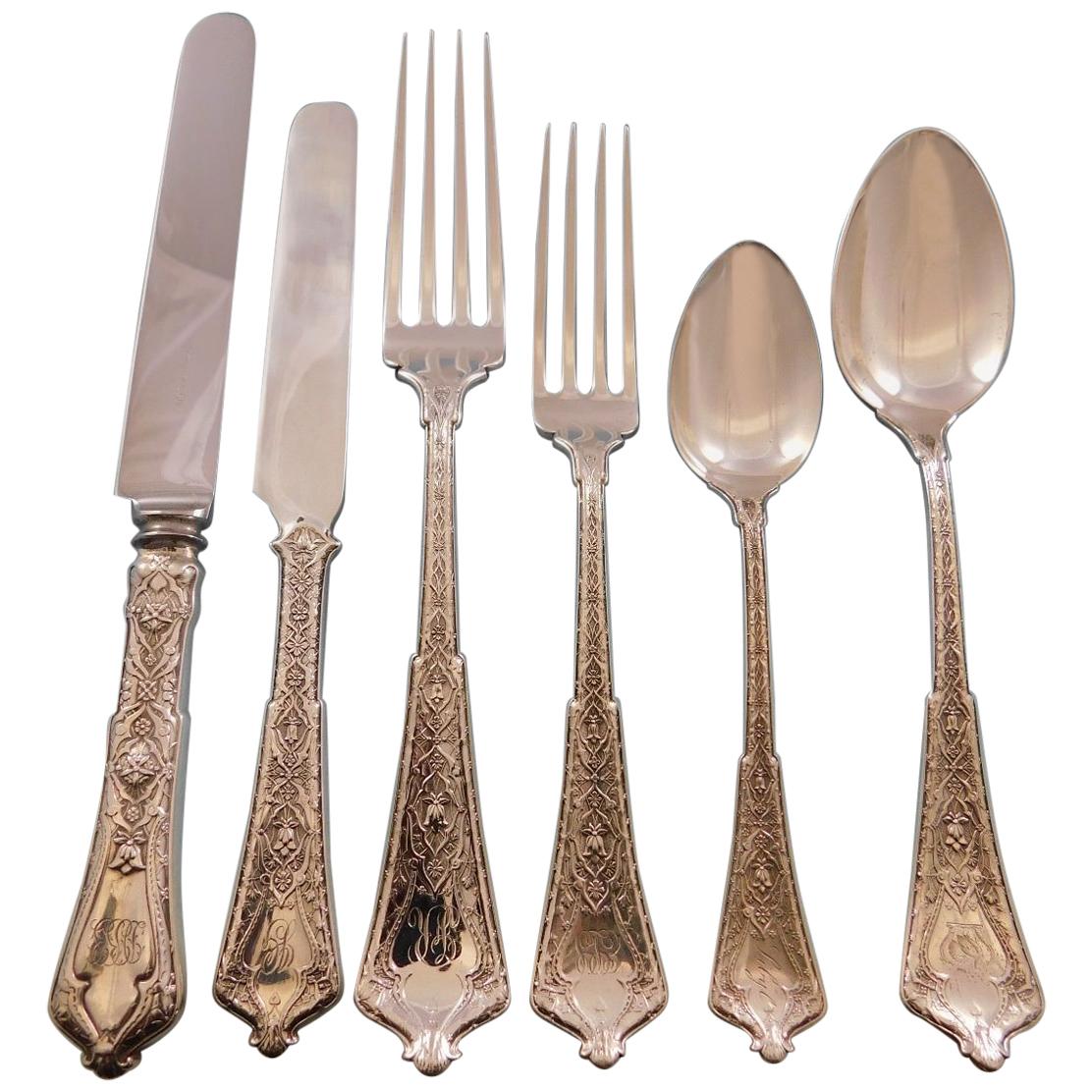 Persian by Tiffany Sterling Silver Flatware Set of Service 92 Pieces For Sale