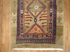 Zabihi Collection Antique Persian Camel Hair Runner