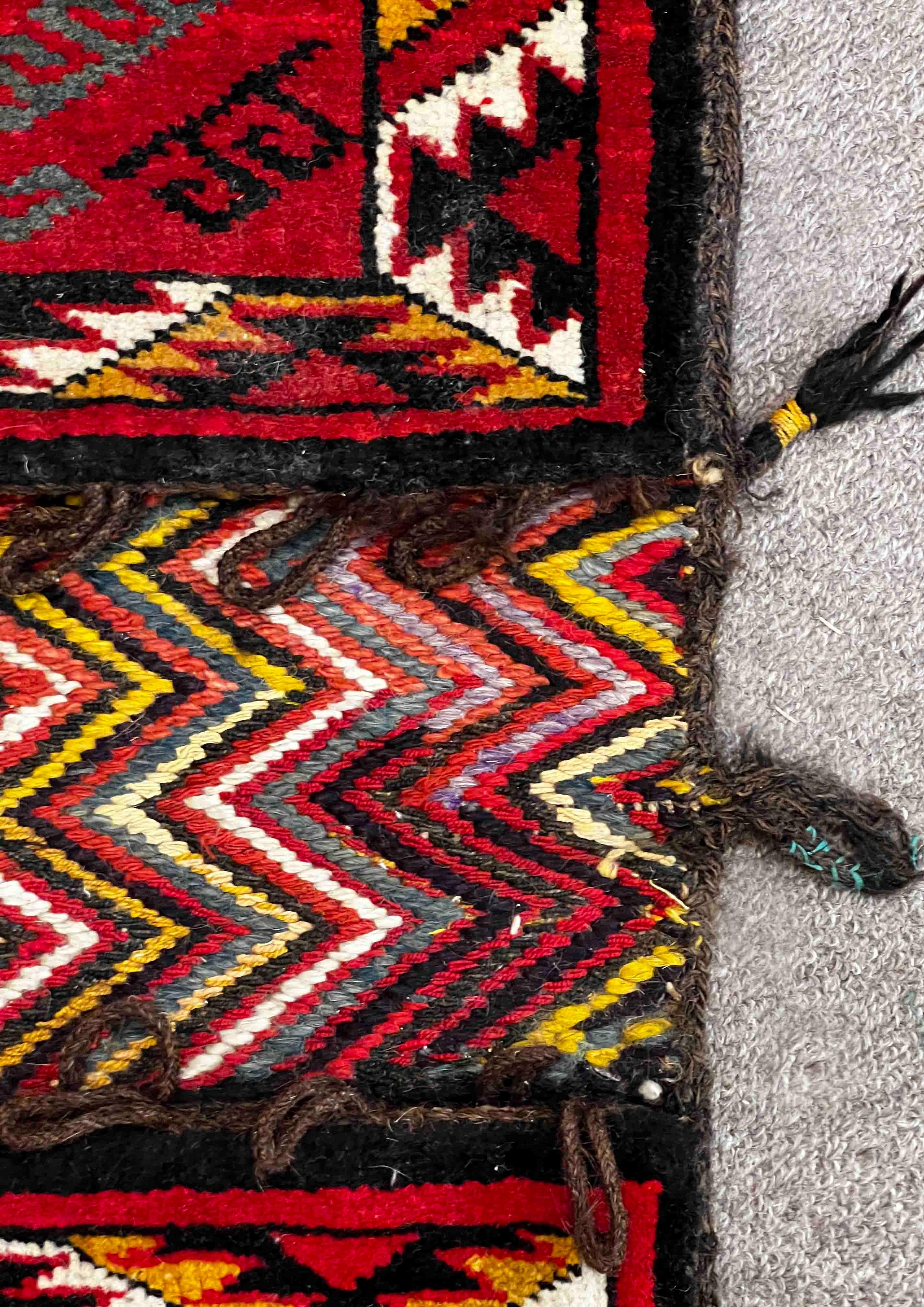 Tissé à la main Sac de tapis persan vers 1970 - 97x47cm - n° 1211 en vente