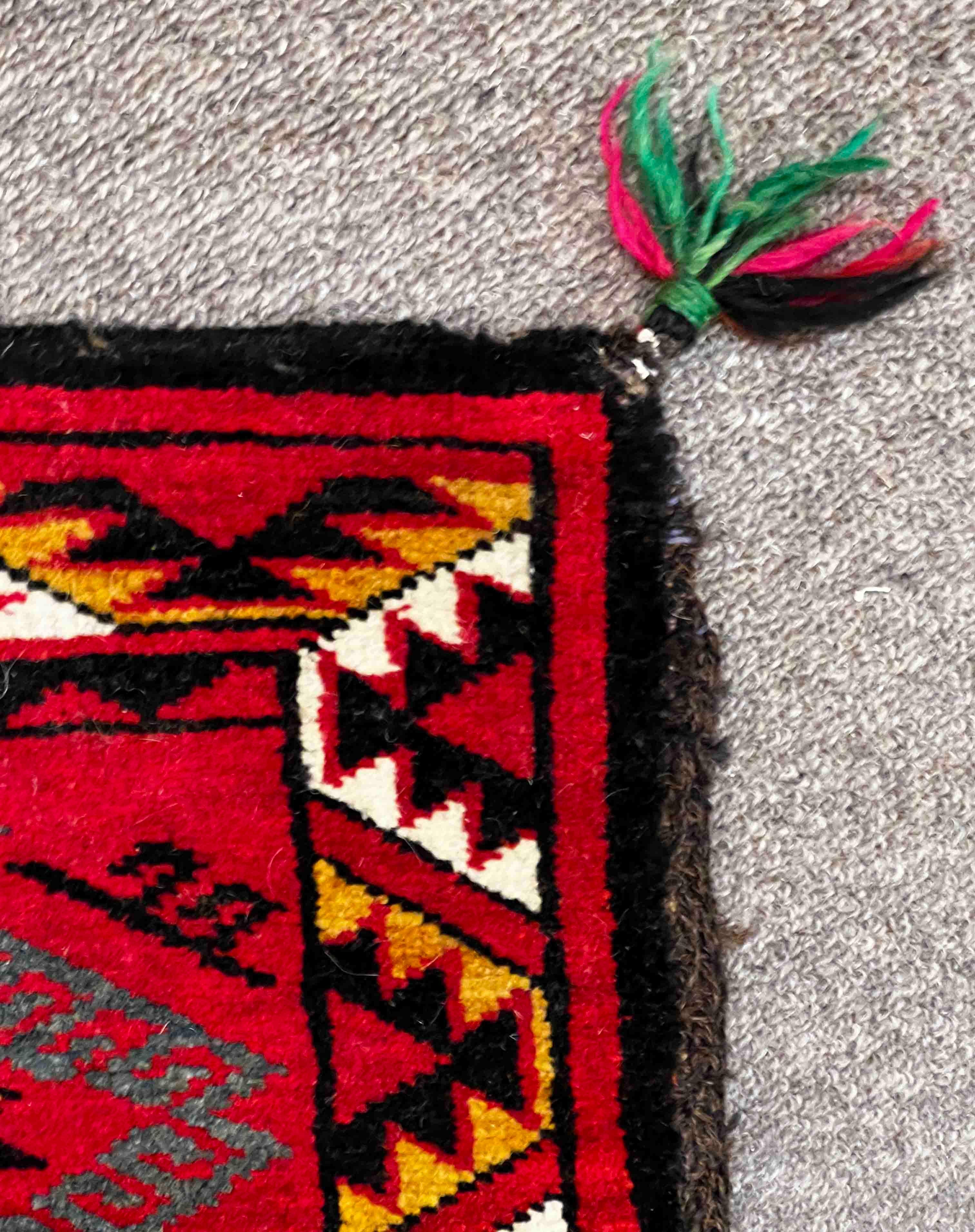 Sac de tapis persan vers 1970 - 97x47cm - n° 1211 Excellent état - En vente à Paris, FR