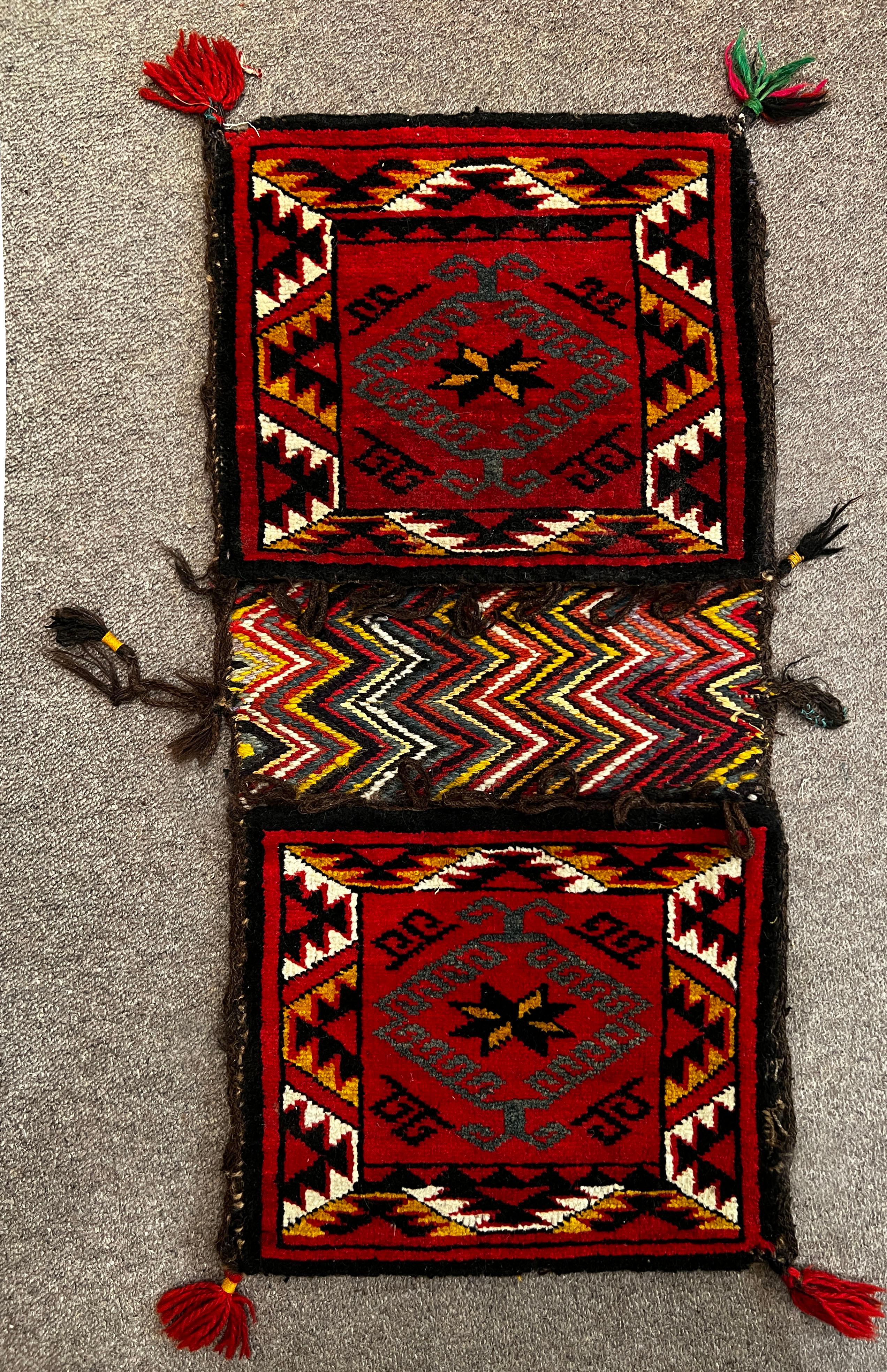 Fin du 20e siècle Sac de tapis persan vers 1970 - 97x47cm - n° 1211 en vente