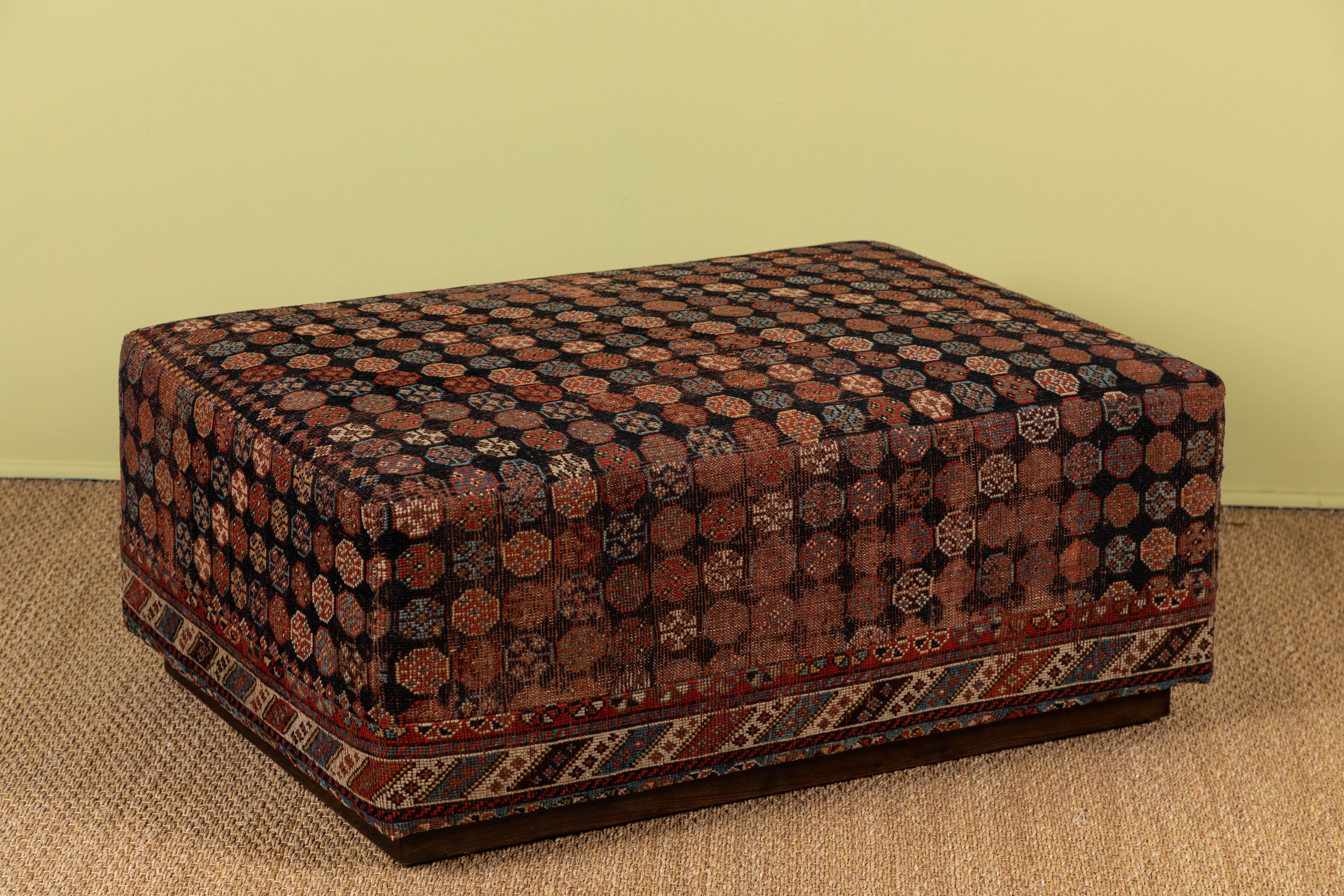 19th Century Persian Carpet Ottoman