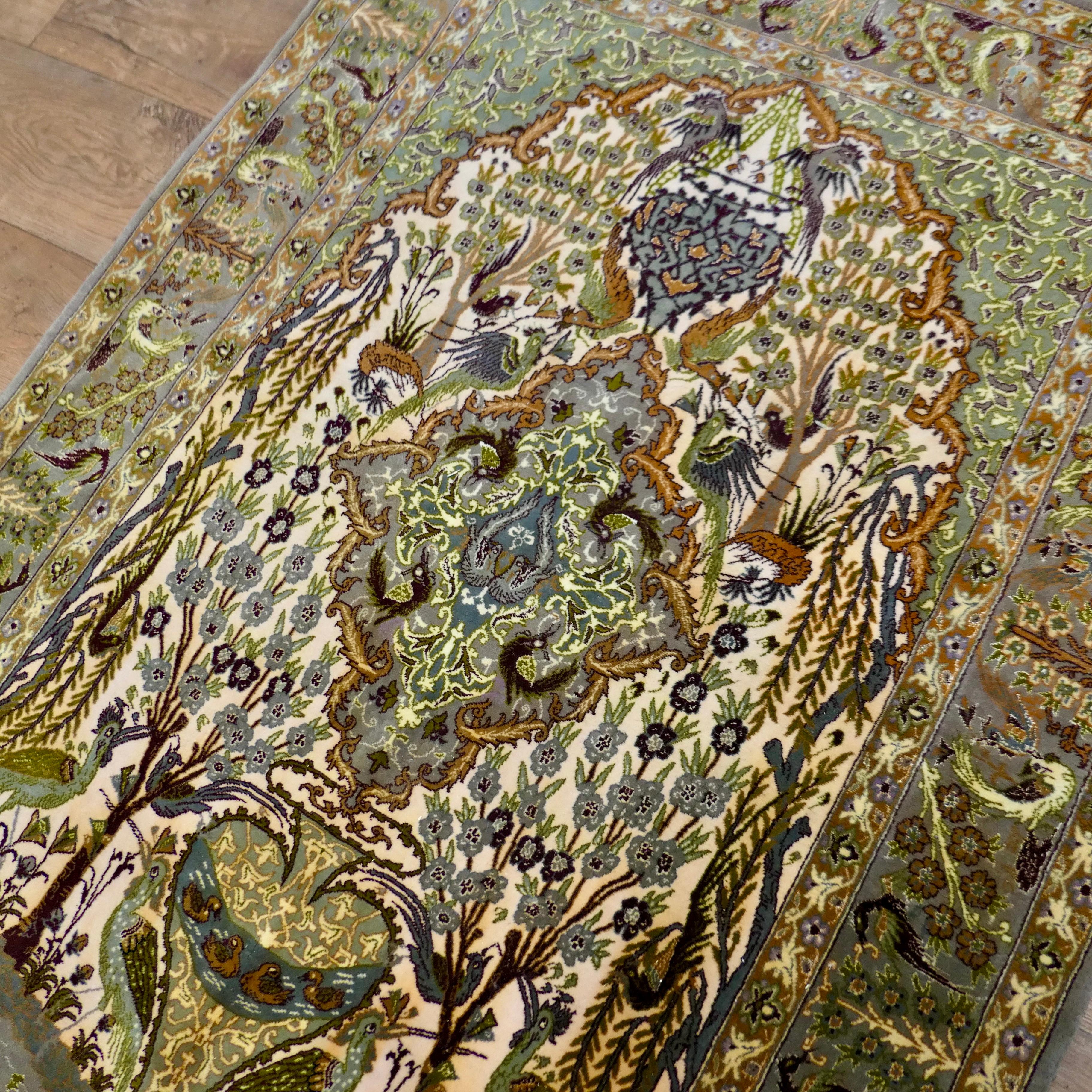 20th Century Isfahan Carpet Prayer Mat   For Sale