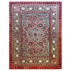 Antique Persian Decorative Fabric of 19th century  (RESHT) Rashtidouzi - N°1215