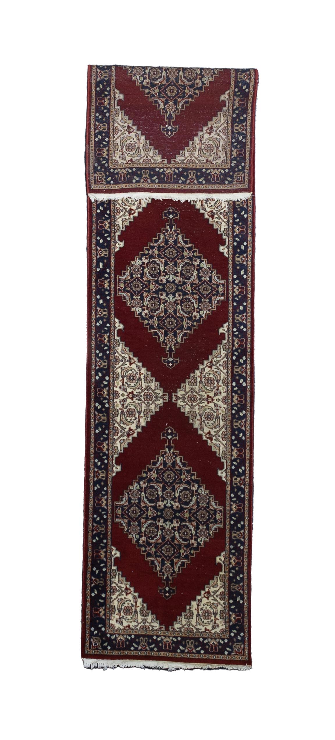 Alfombra de Pista de Diseño Persa 2'7'' x 11'4''. 