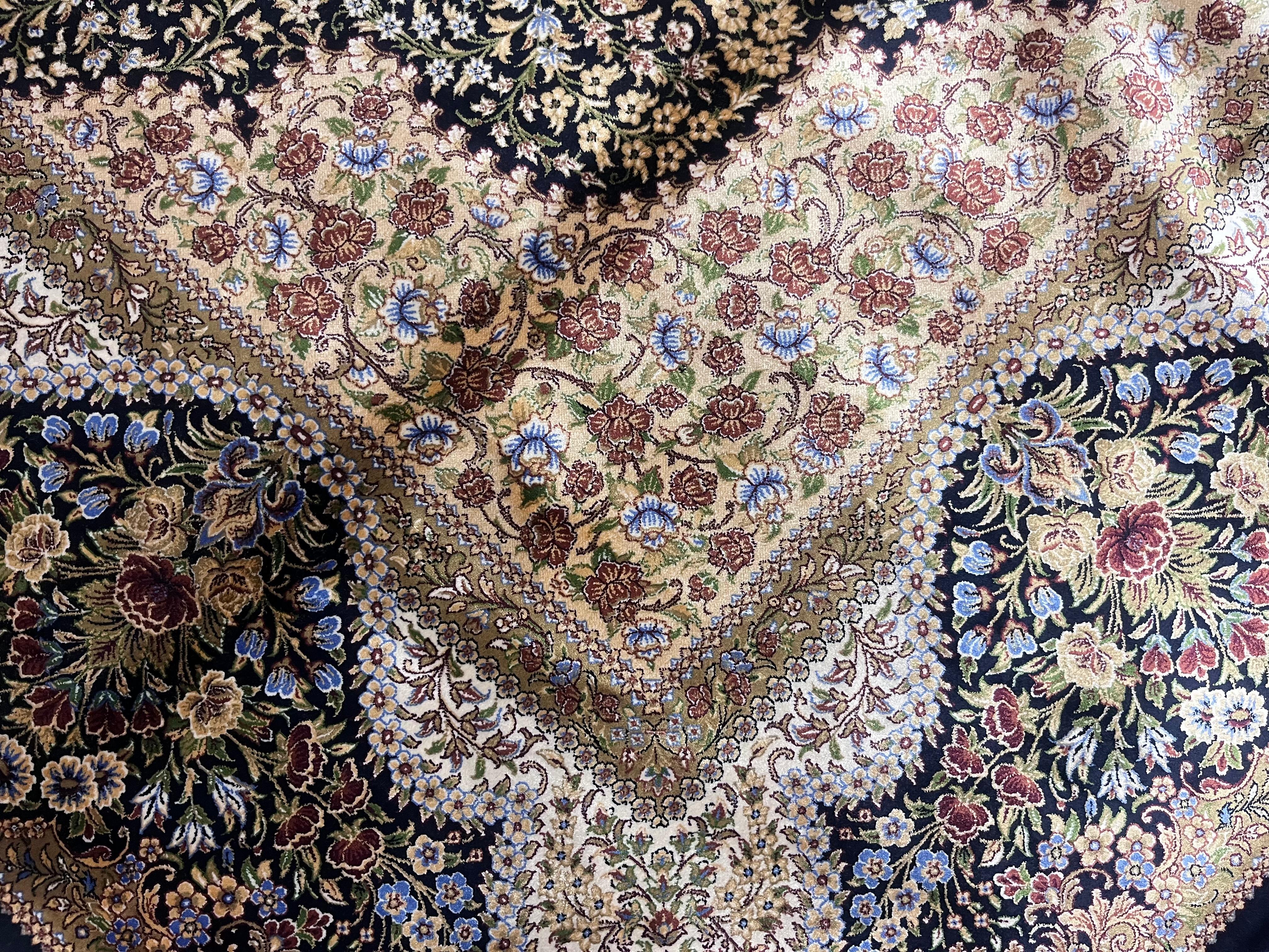 Persian Design Silk Rug 6’4