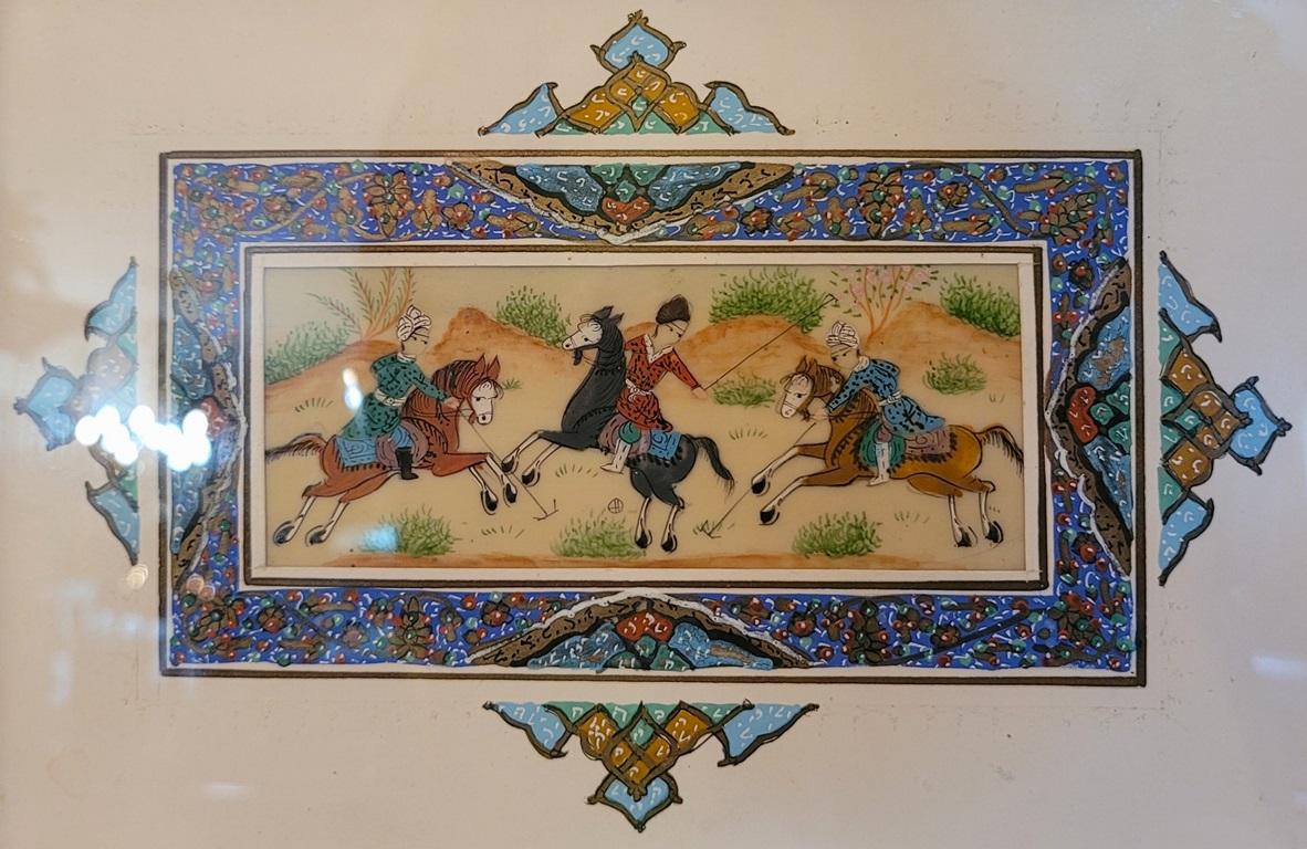 Persisches Schreibtischset mit Khatam-Mosaik im Angebot 2