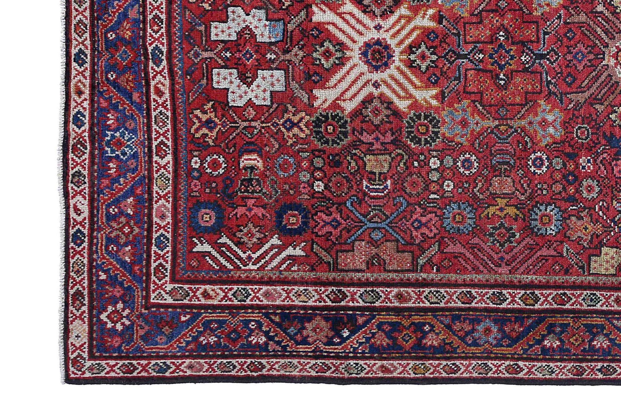 Alfombras Persas Farahan - Lana Azul Marrón Marfil Rosa Rojo - 97909 Iraquí en venta