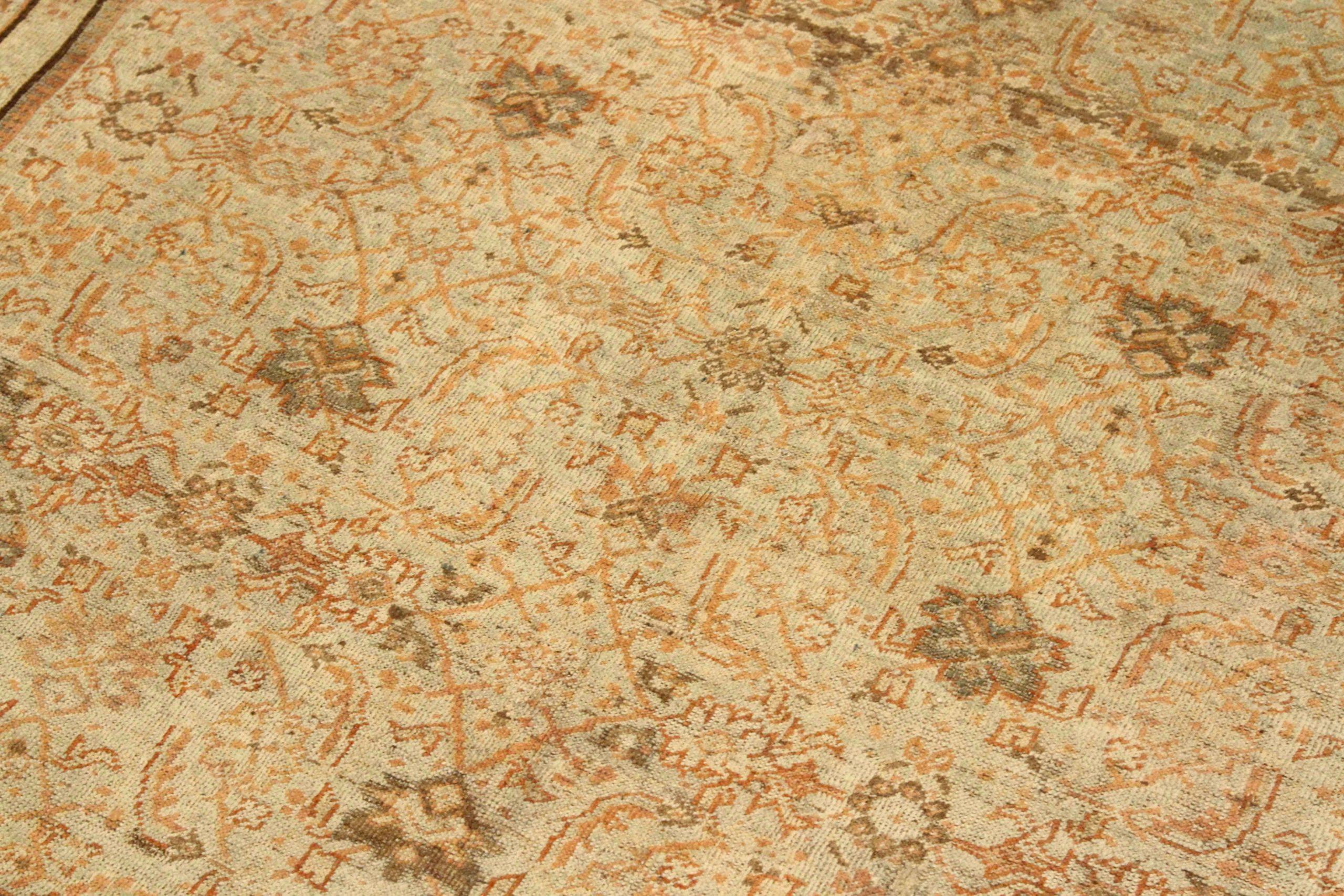 Alfombras Persas Farahan - Lana Marrón Marfil Rojo Diseño - 75742 Iraquí en venta