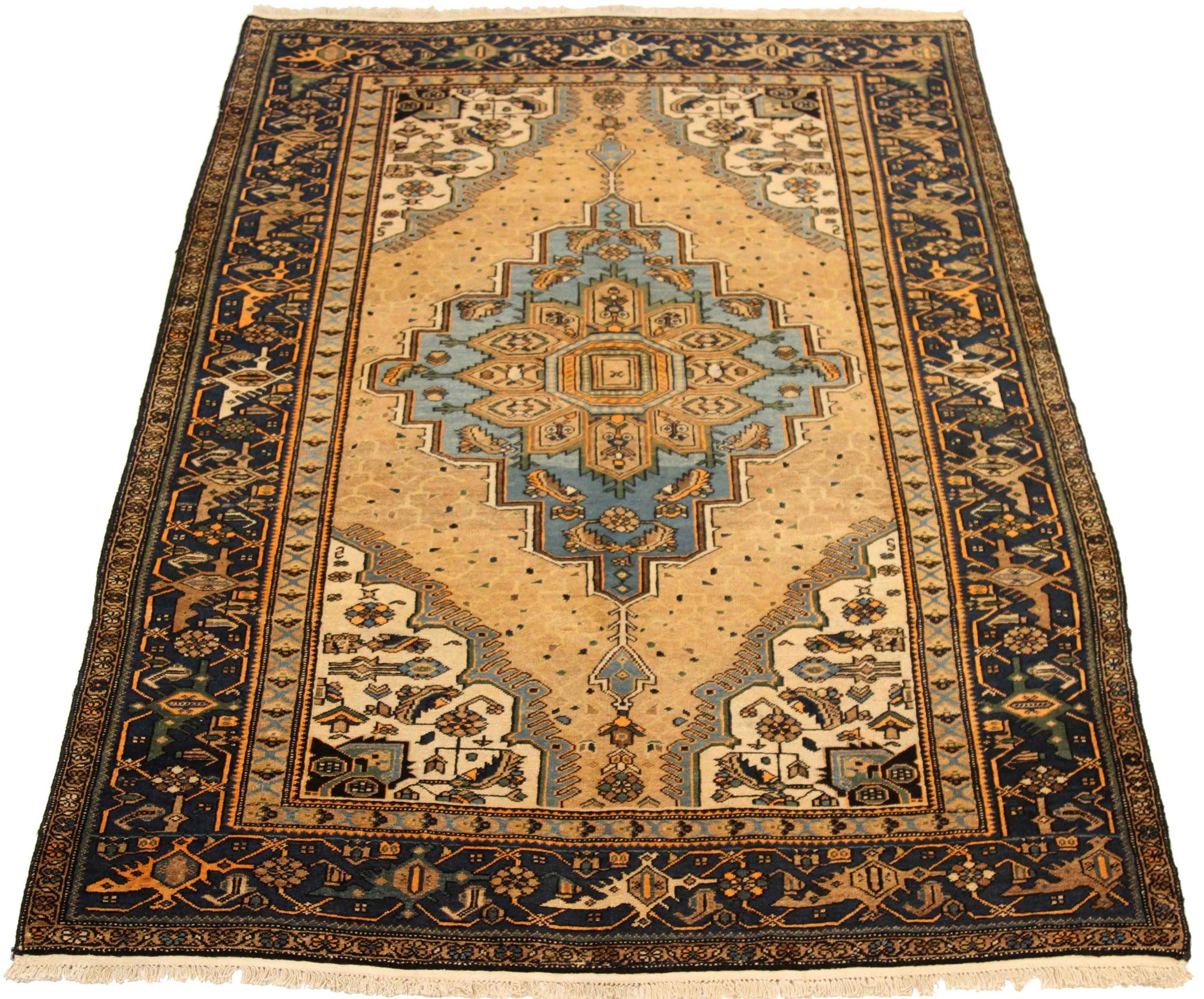 Discover the elegance of Persian Farahan featuring Small Rug in Circa 1880. Designed with Wool and BlueNavy BlueYellow, this exclusive design is perfect for enhancing your space.