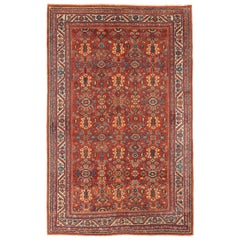 Tappeto Persiano Farahan Piccolo - Lana Avorio Rosso Giallo 73413