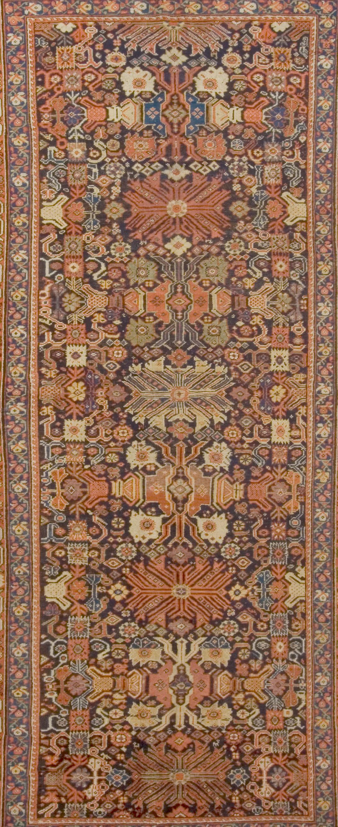 Lana Tappeto persiano Feraghan Runner, 1880 circa 6' x 12'8 in vendita