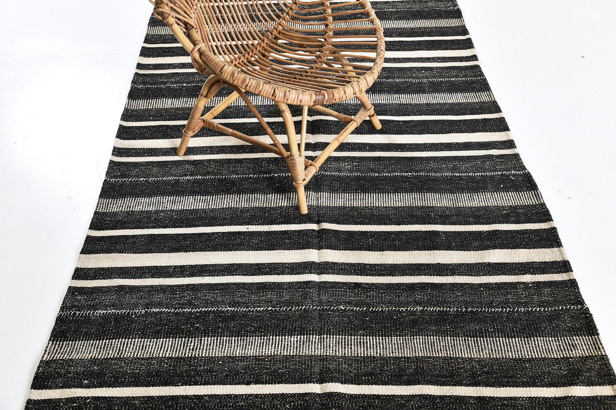Tapis persan à tissage plat Jejim Kilim 26970 en vente 3