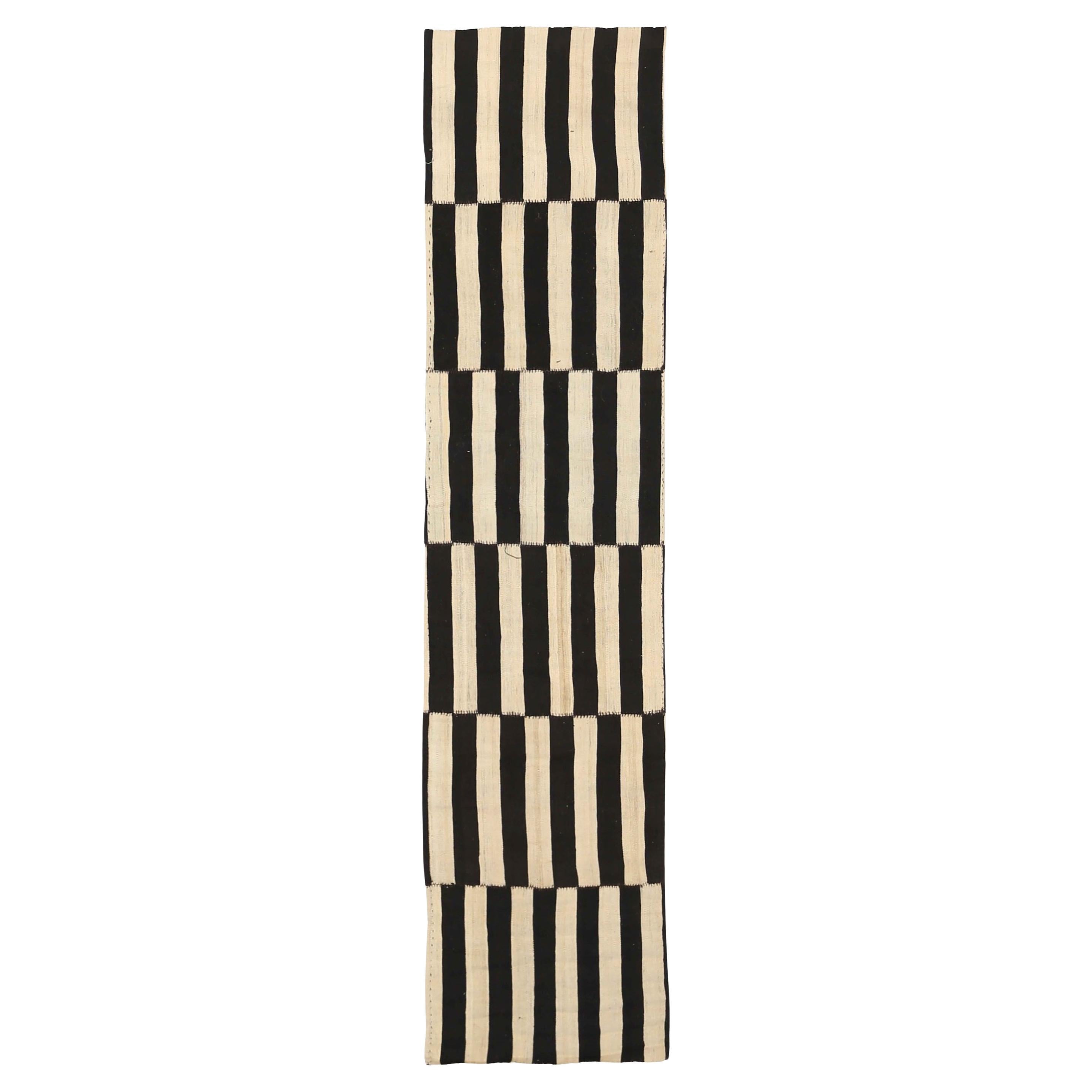 Persian Flat Weave Runner Rug Circa 1990 - 67082