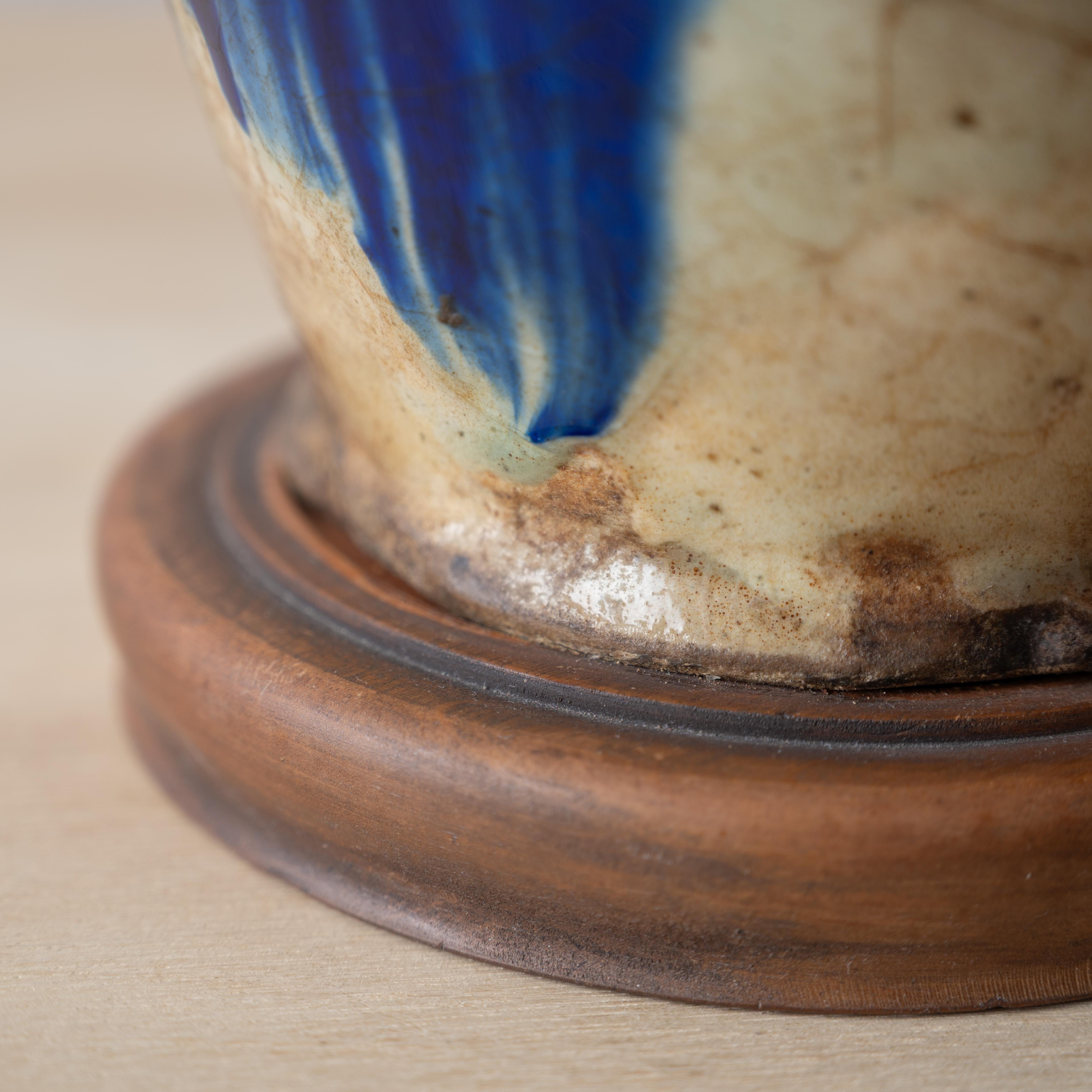 Persian Fritware Jar Mounted as Lamp, Mamluk 16th-17th Century For Sale 5