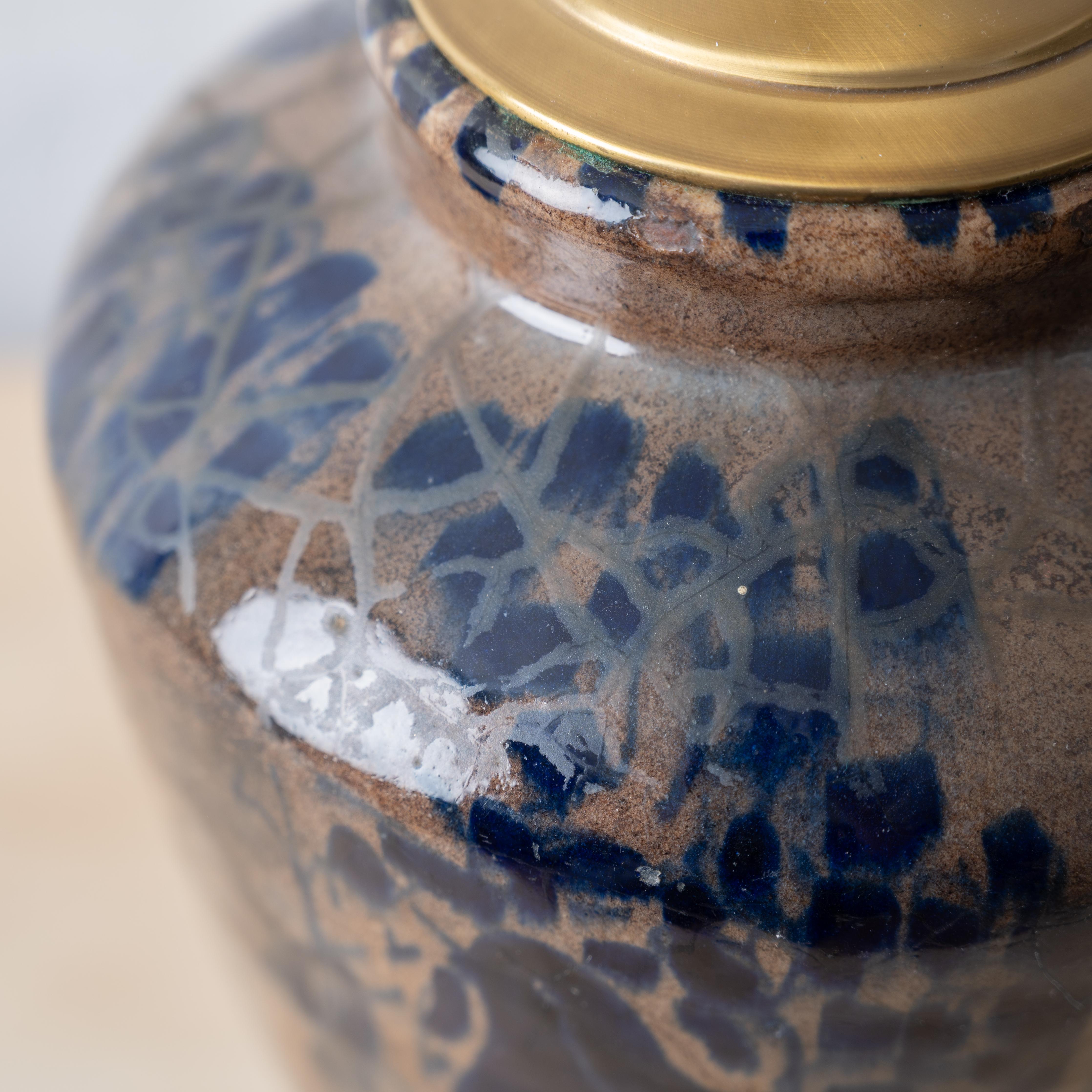 Persian Fritware Jar Mounted as Lamp, Mamluk 16th-17th Century For Sale 4