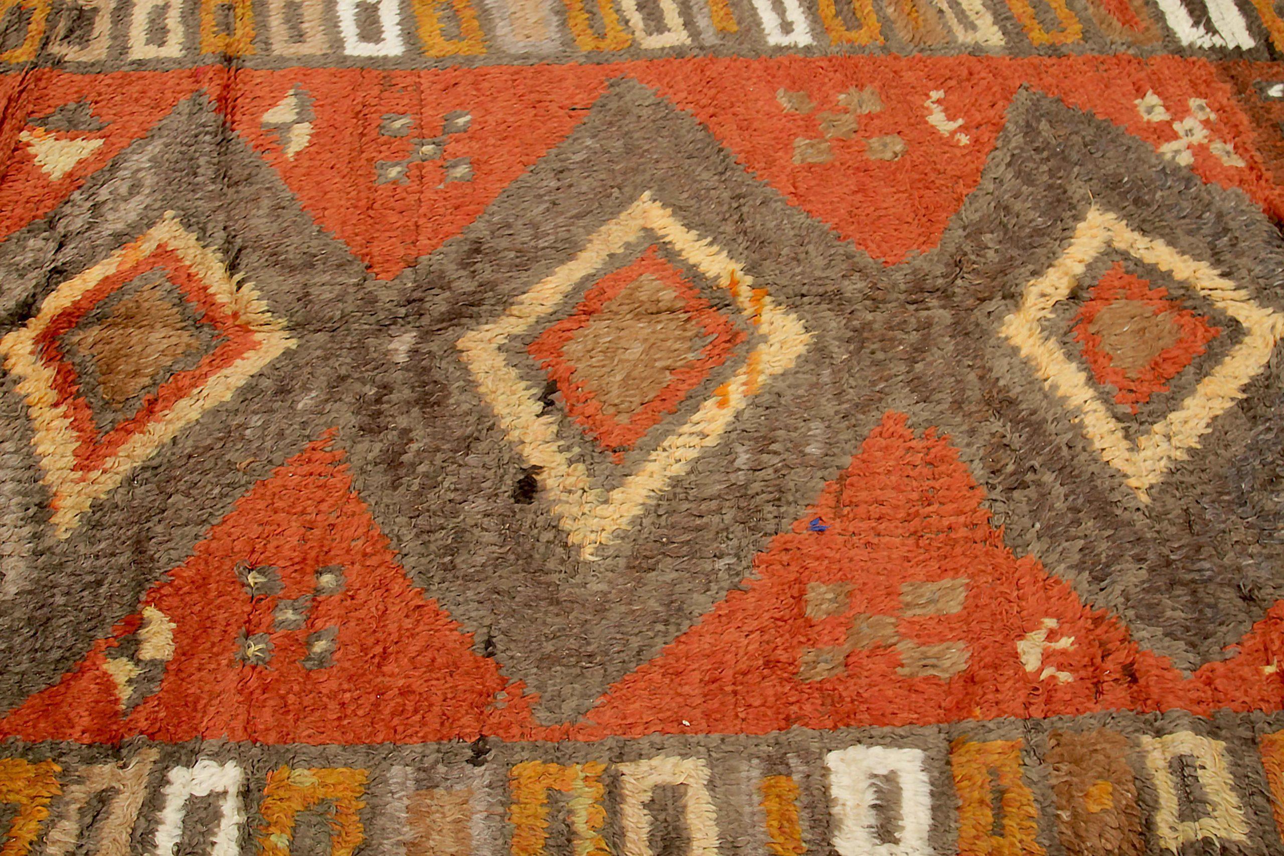 Alfombras Persas Gabbeh - Lana Marrón Naranja Rojo Amarillo - 89936 en Excelente estado para la venta en Dallas, TX