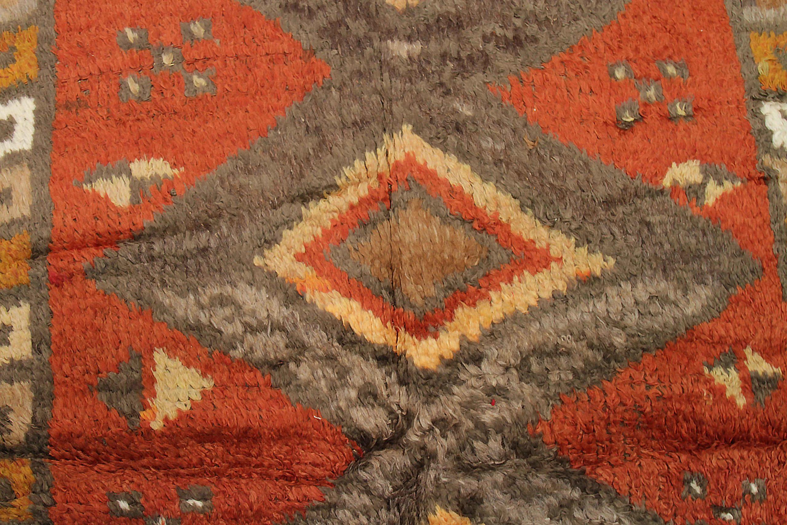 Alfombras Persas Gabbeh - Lana Marrón Naranja Rojo Amarillo - 89936 siglo XX en venta