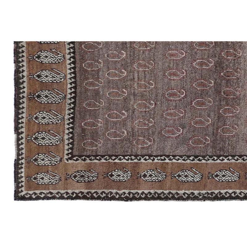 Persische Gabbeh Teppiche - Wolle Braun Elfenbein Taupe Design - 97905 (Irakisch) im Angebot