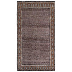 Persian Gabbeh Area Rugs - Wool Brown Ivory Taupe Design - 97905
