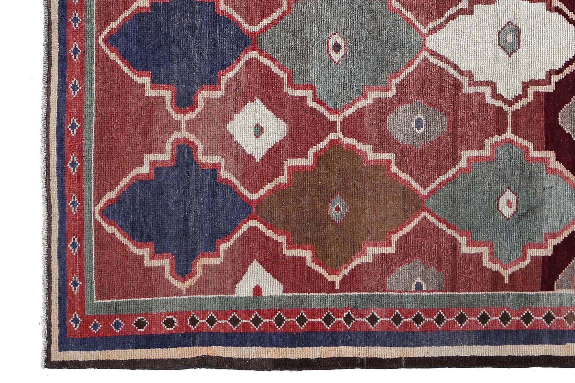 Iracheno Tappeti persiani Gabbeh - Lana rosa rosso - 97466 in vendita