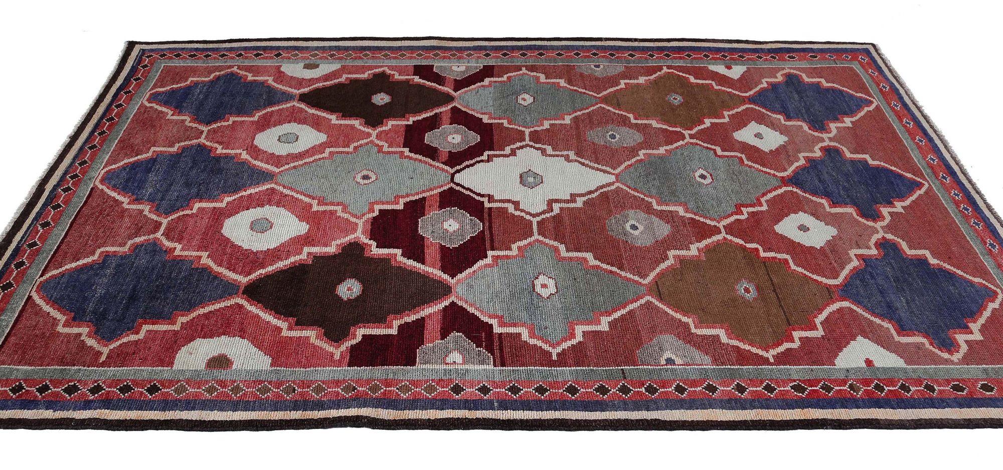 Tappeti persiani Gabbeh - Lana rosa rosso - 97466 In condizioni ottime in vendita a Dallas, TX