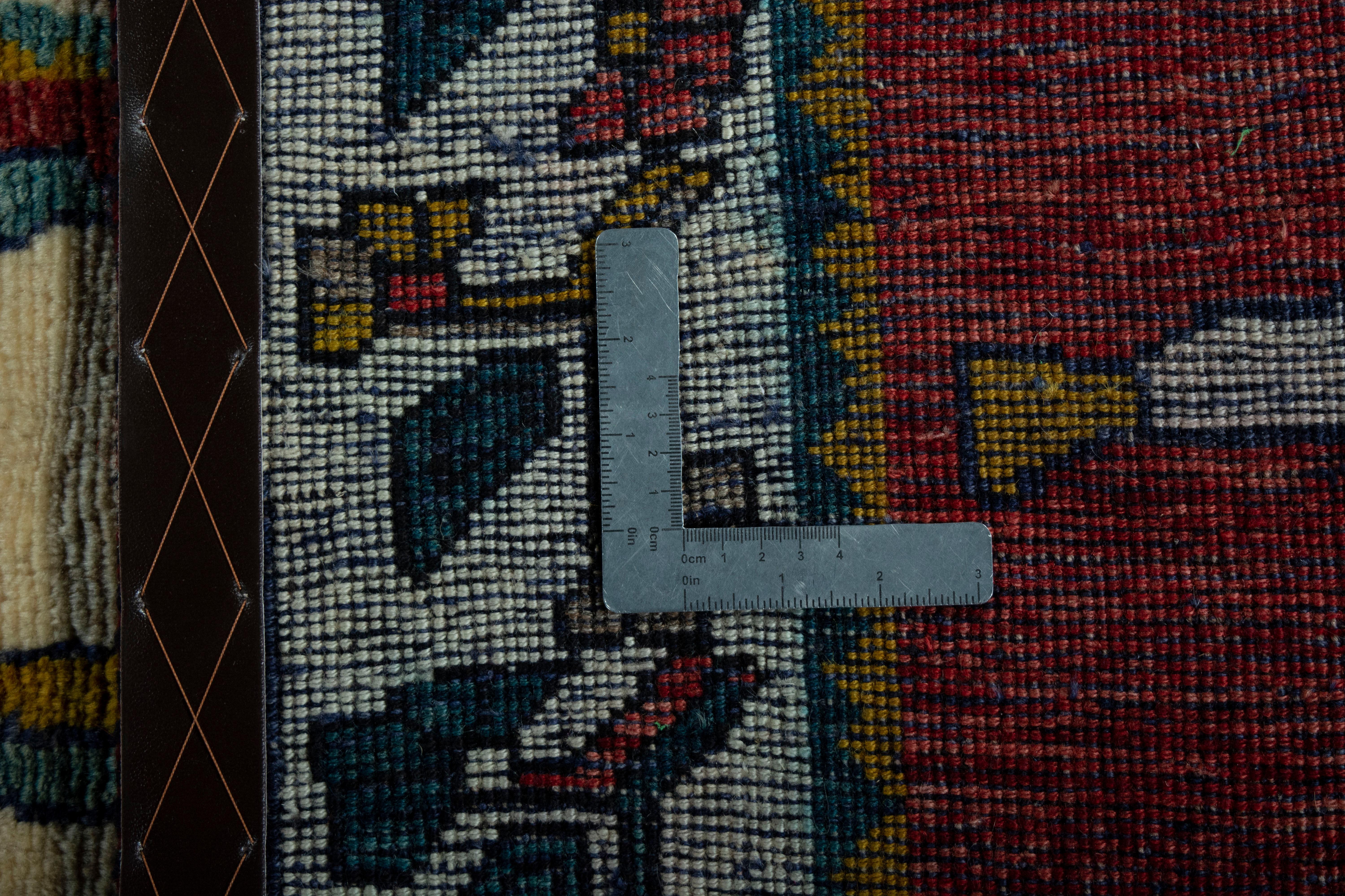 Persian Gabbeh Rug (217cm x 115 cm, horse motif, red, new) For Sale 4