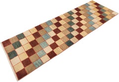 Persian Gabbeh Runner, Hand Knotted, 9.9 × 3.2 ft – Multicolor