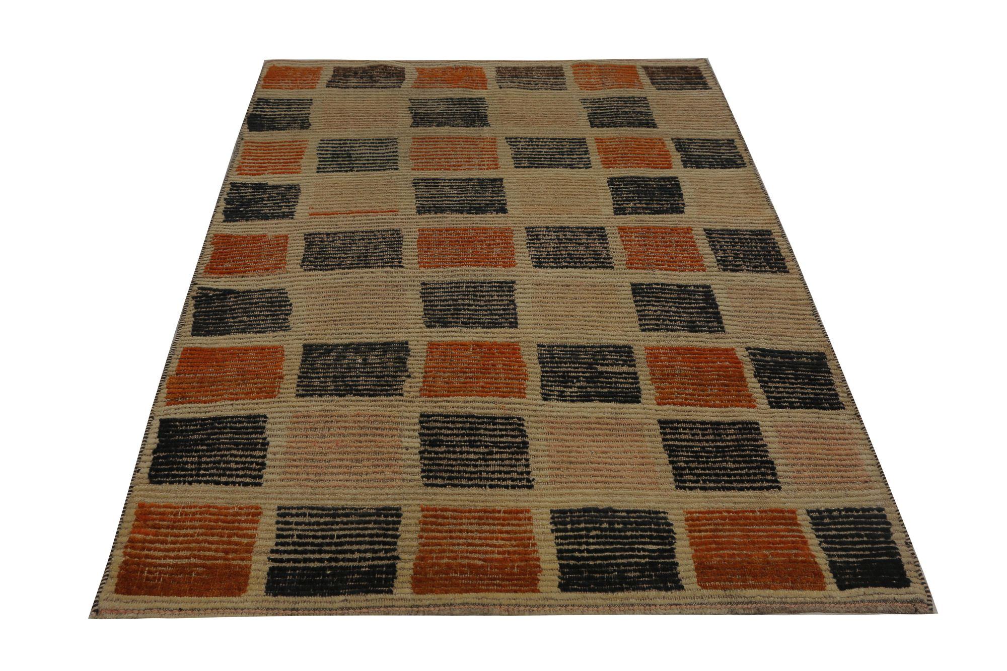 Tappeto persiano Gabbeh Small - Lana Nero Avorio Rosso - 96840 In condizioni ottime in vendita a Dallas, TX
