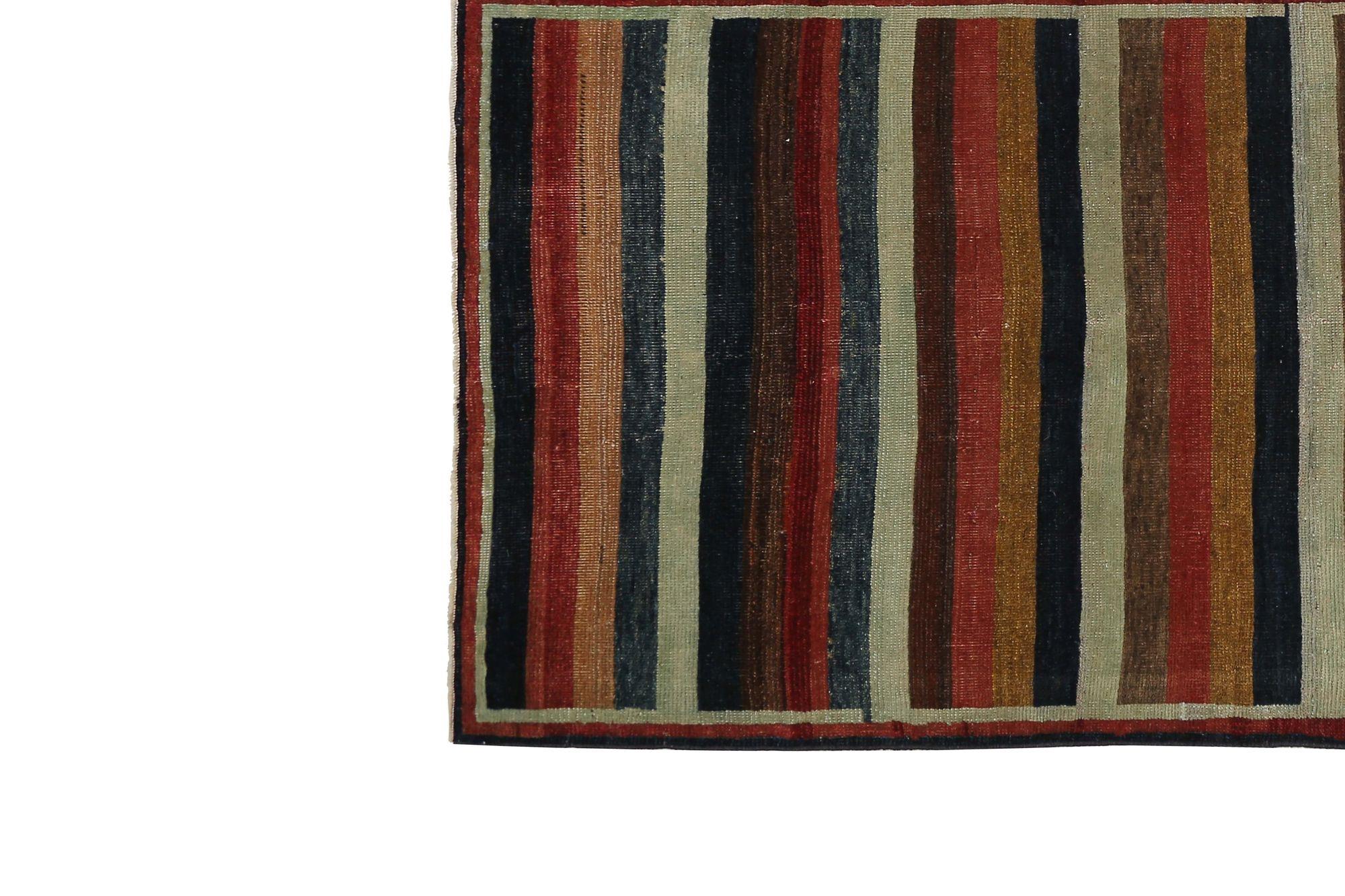 Persischer Gabbeh Kleiner Teppich aus Wolle in Blau, Elfenbein, Marineblau, Blau und Rot - 97435 (Irakisch) im Angebot