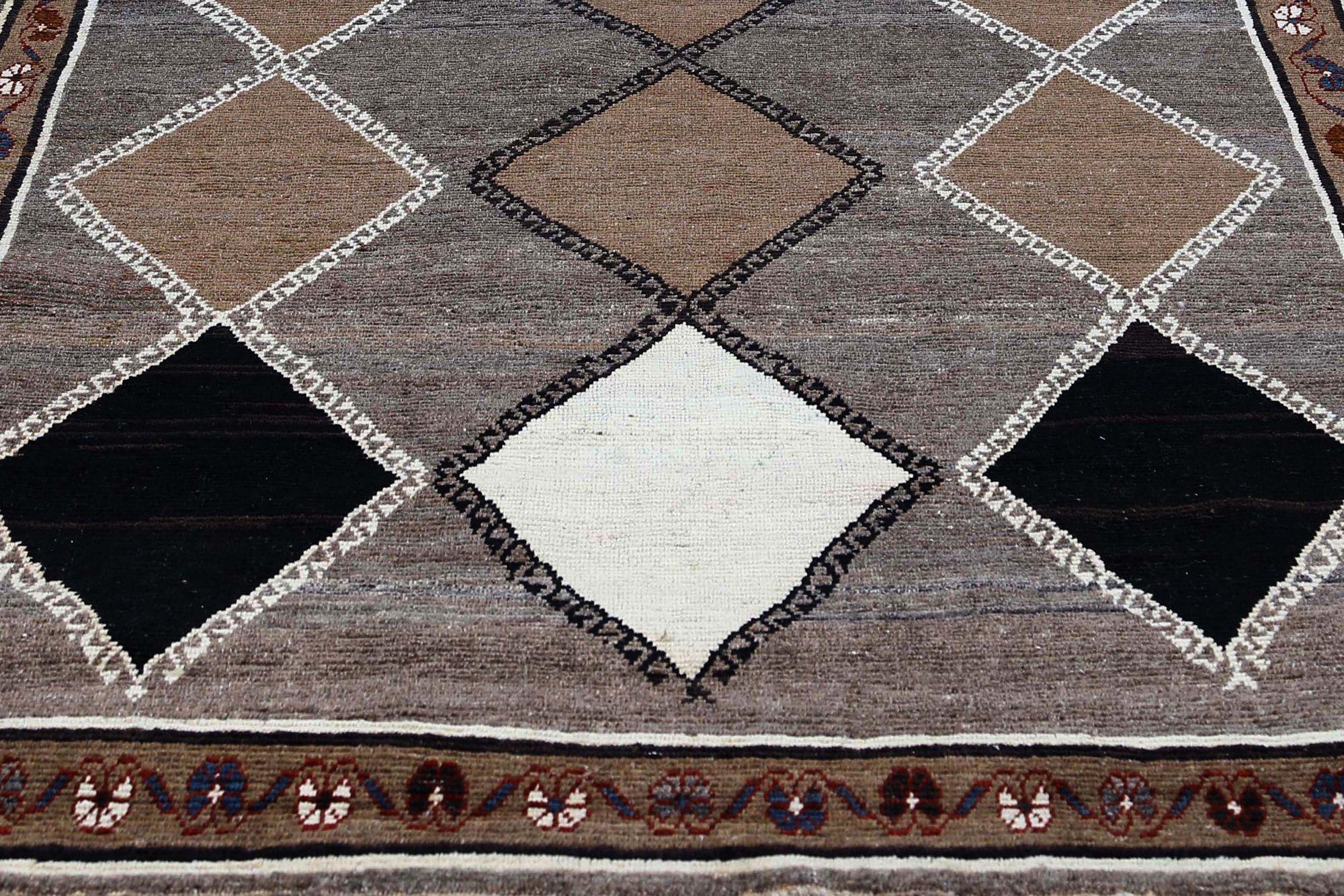 20ième siècle Tapis persan Gabbeh Small - Laine Design/One - 97104 en vente