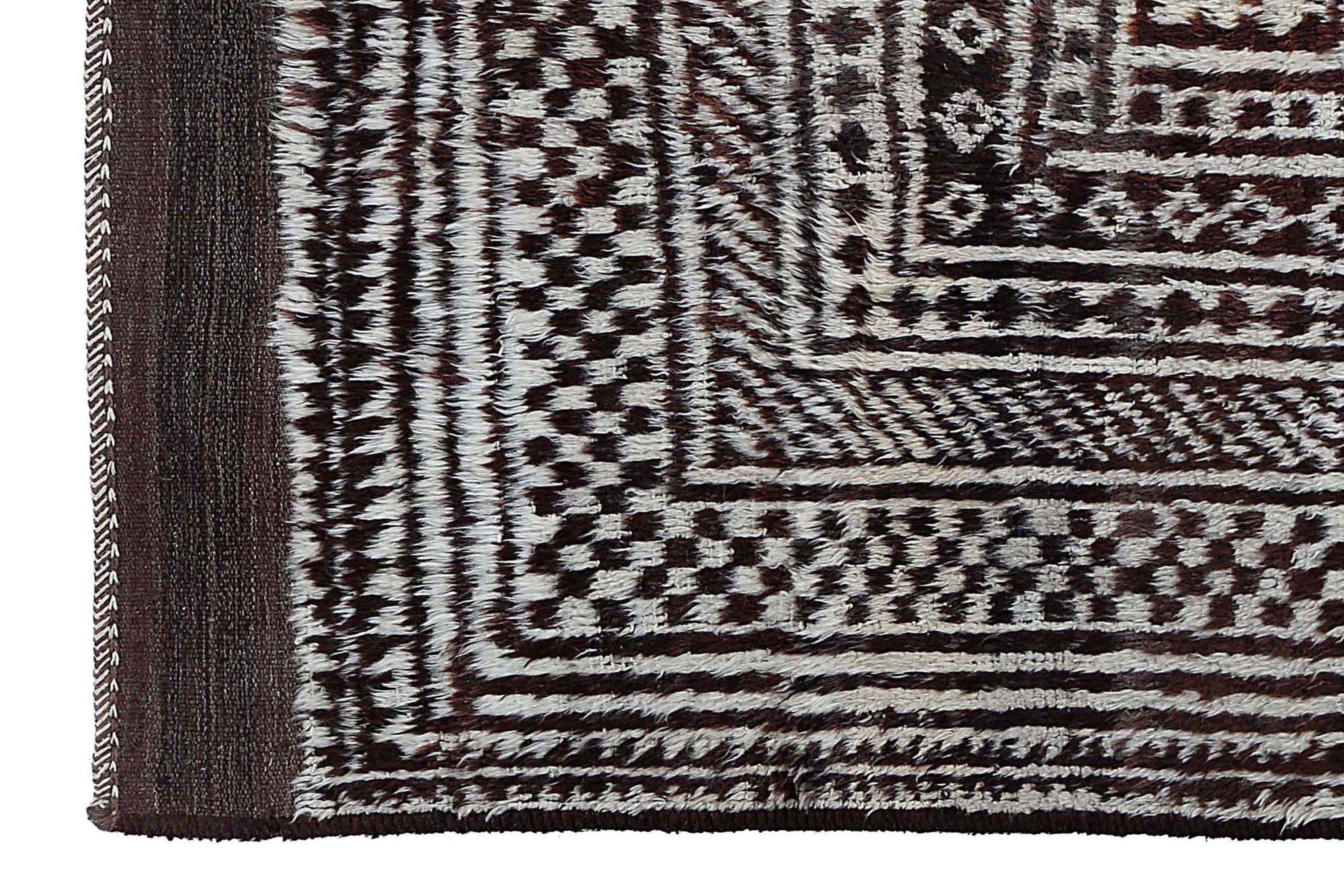 Persischer Gabbeh Small Teppich - Wolle Brown Design - 97571 (Stammeskunst) im Angebot