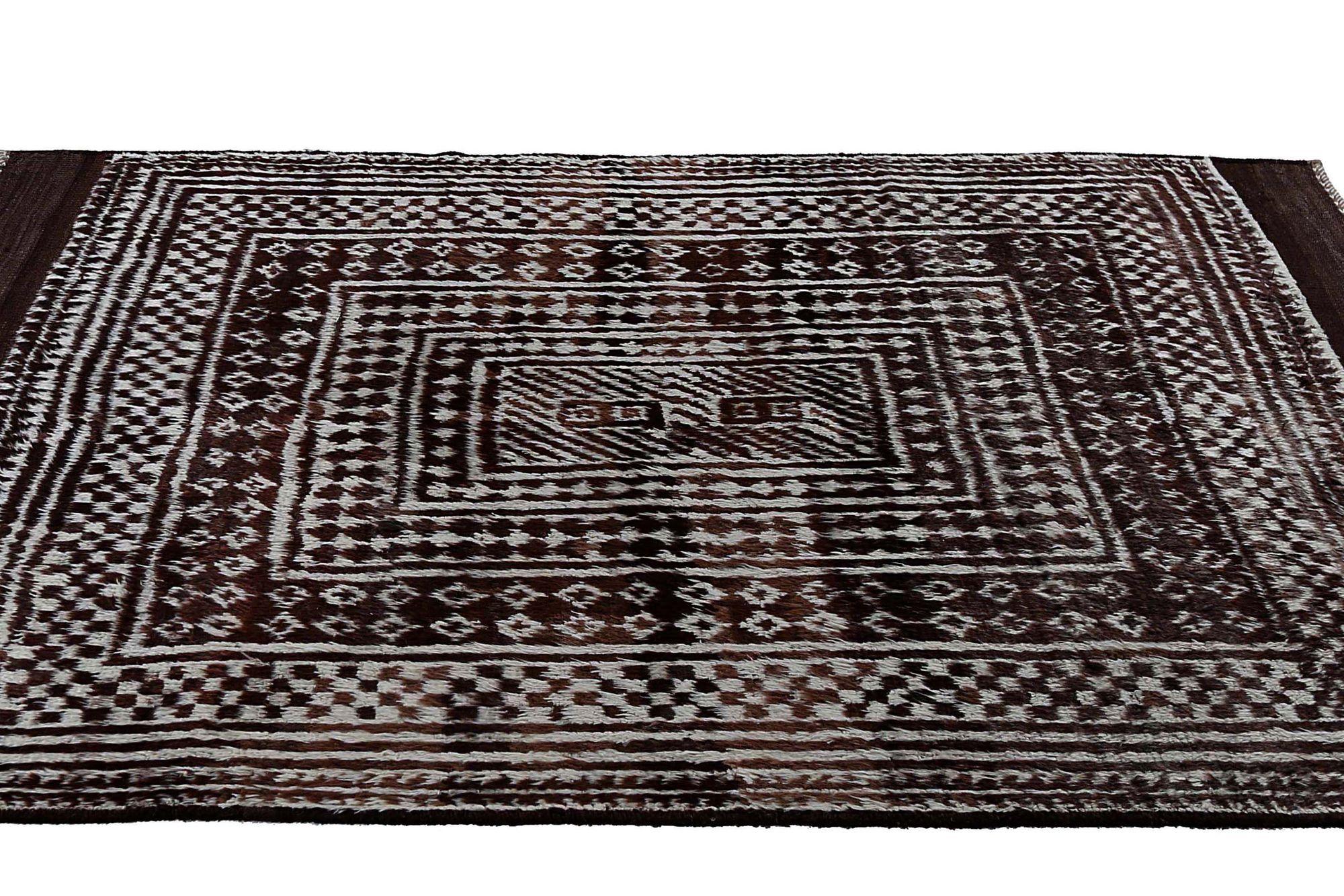 Persischer Gabbeh Small Teppich - Wolle Brown Design - 97574 (Irakisch) im Angebot