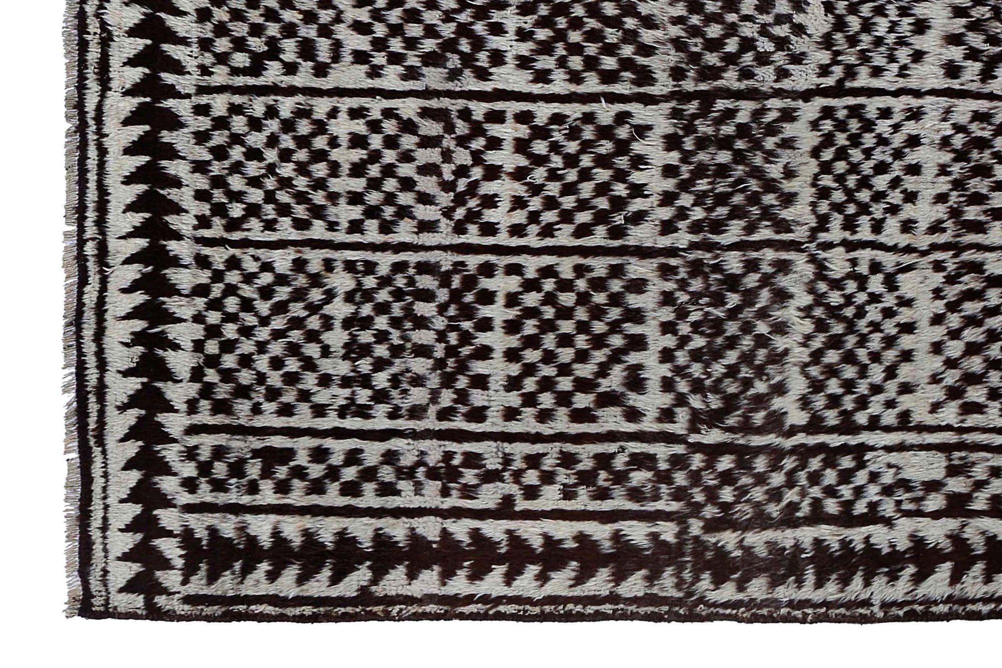 Persischer Gabbeh Small Teppich - Wolle Brown Design - 97576 (Stammeskunst) im Angebot