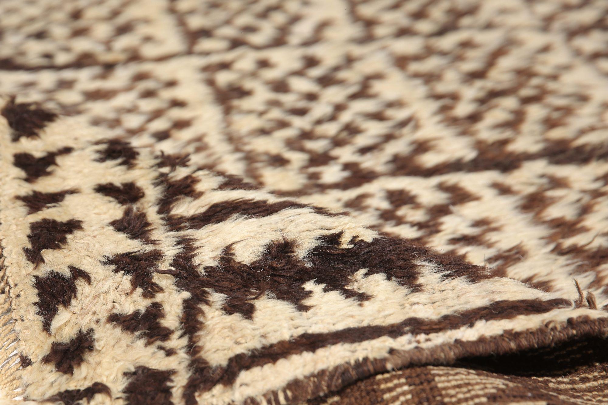 Persischer Gabbeh Small Teppich - Wolle Brown Design - 97696 (Irakisch) im Angebot