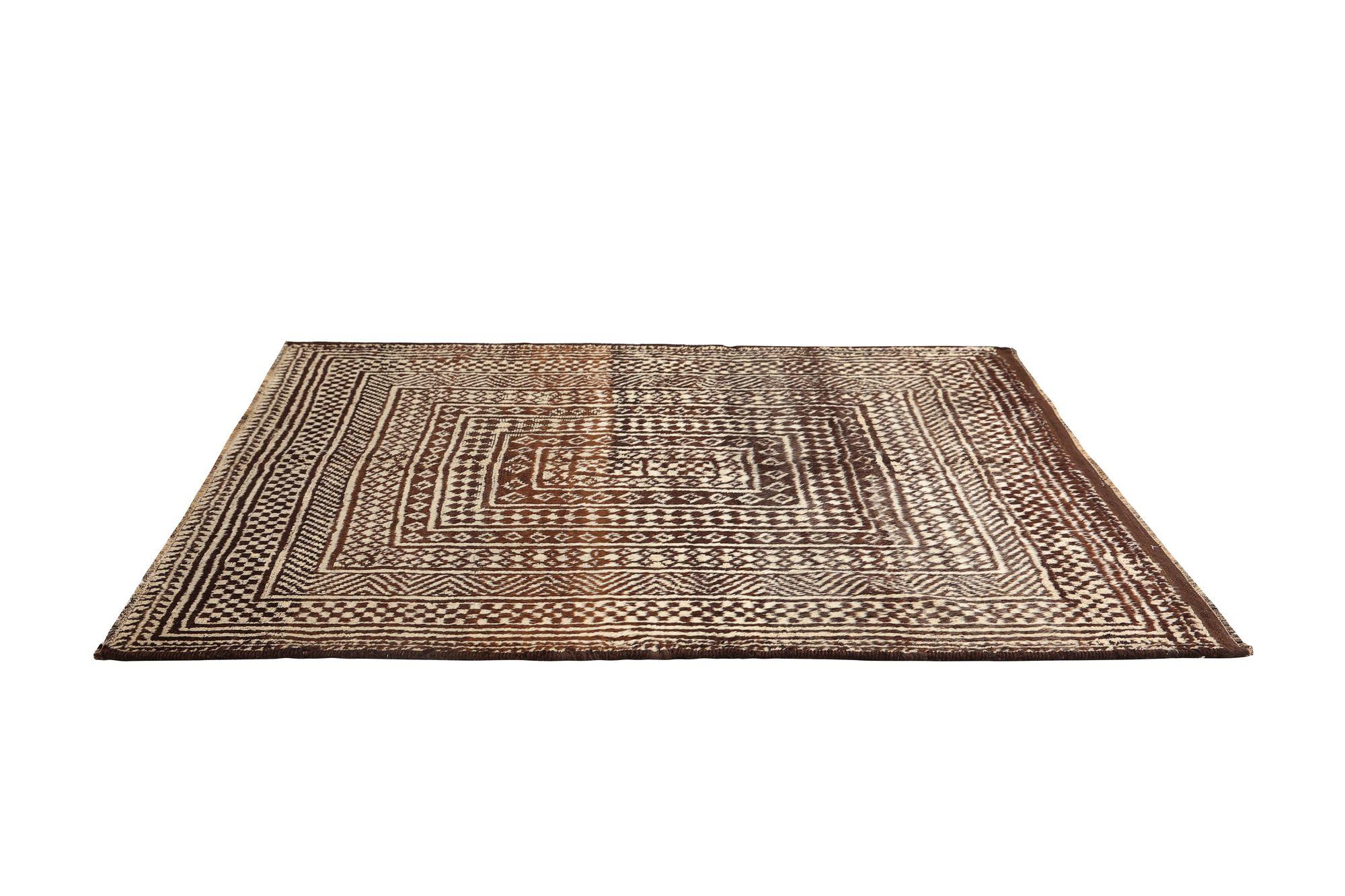 Persischer Gabbeh Small Teppich - Wolle Brown Design - 97697 (Irakisch) im Angebot