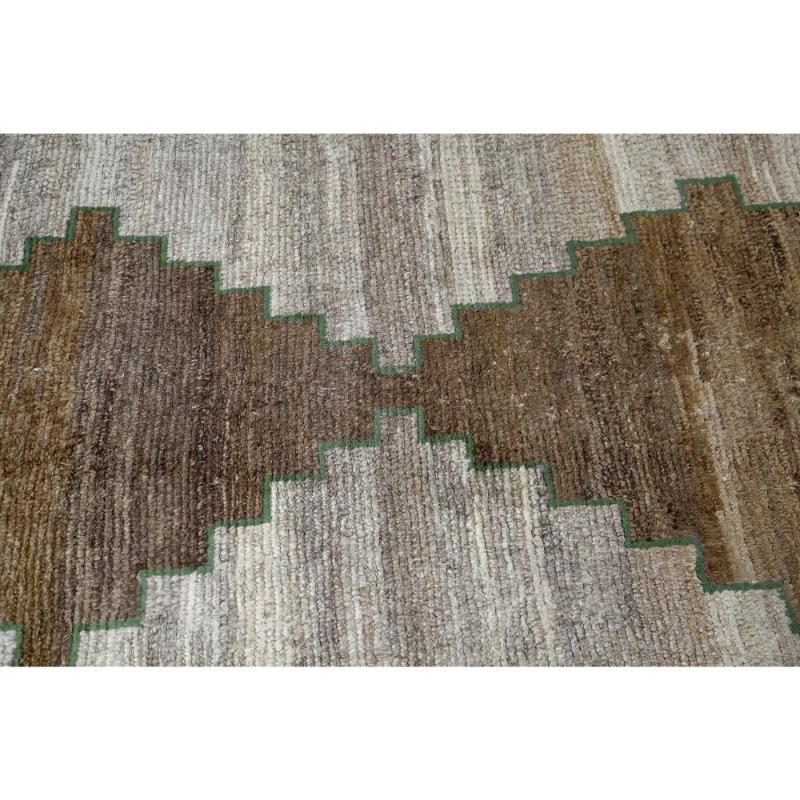 Iracheno Tappeto persiano Gabbeh Small - Lana Marrone Avorio Design - 97617 in vendita