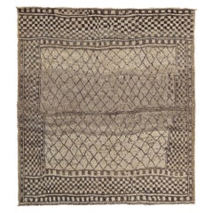 Tappeto persiano Gabbeh Small - Lana Marrone Avorio Design - 97663