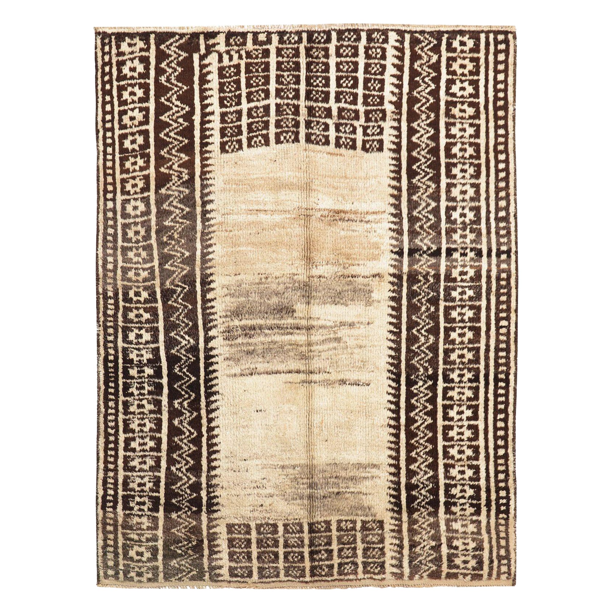 Tapis persan Gabbeh Small - Laine Brown Design/One - 97693