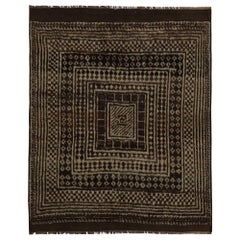 Tappeto persiano Gabbeh Small - Lana Marrone Avorio Design - 97823