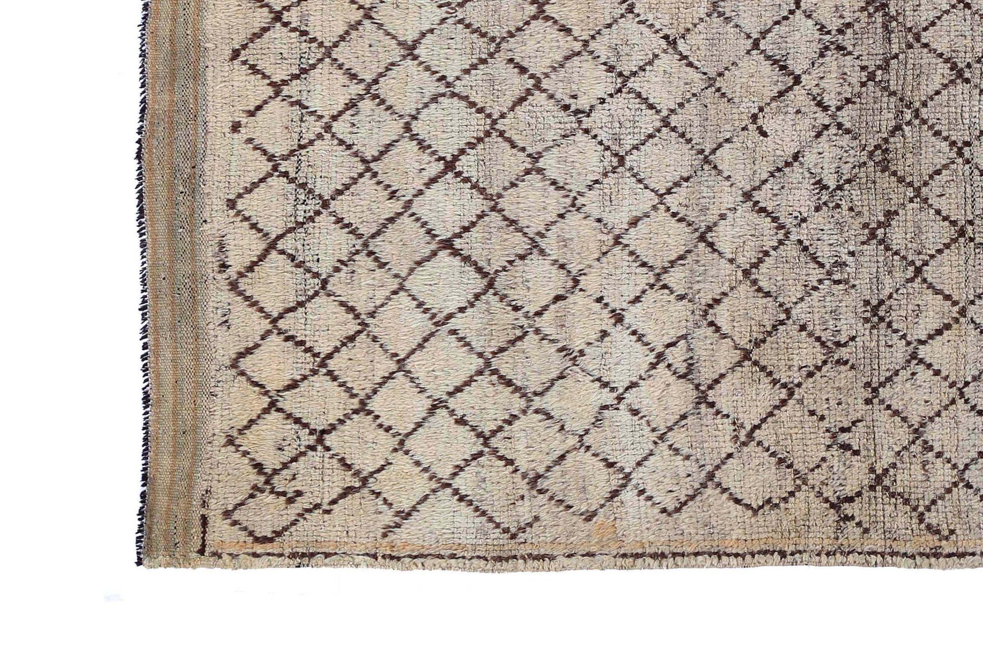 Persischer Gabbeh Small Teppich - Wolle Elfenbein Design - 97538 (Stammeskunst) im Angebot