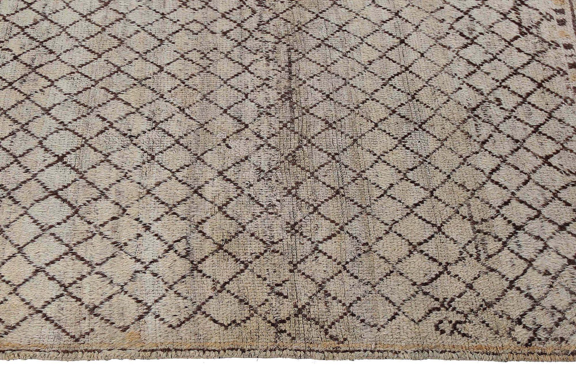 Persischer Gabbeh Small Teppich - Wolle Elfenbein Design - 97538 (Irakisch) im Angebot