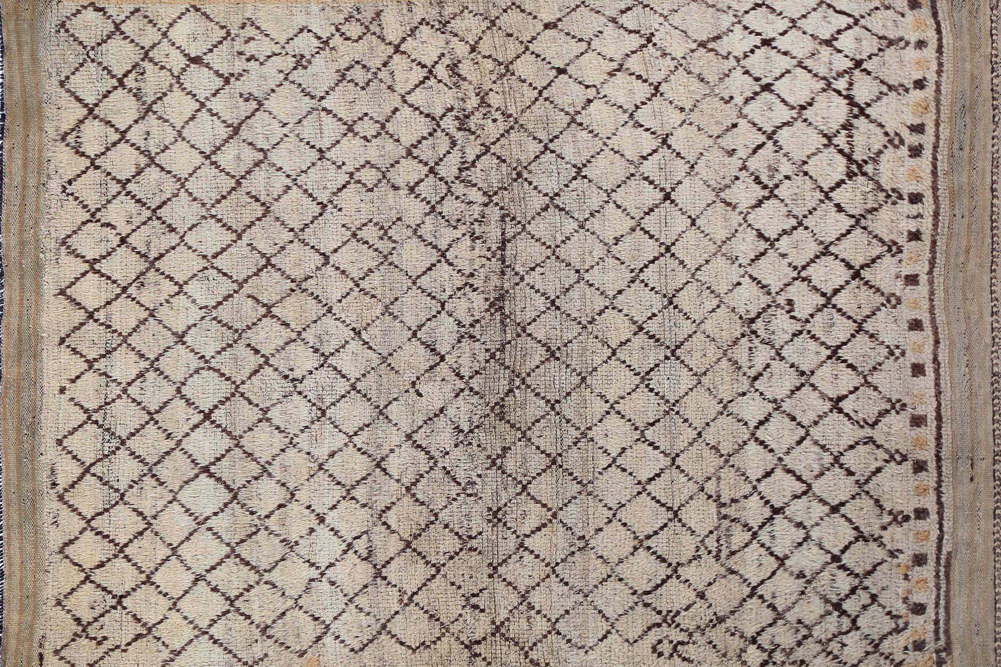 Persischer Gabbeh Small Teppich - Wolle Elfenbein Design - 97538 im Zustand „Hervorragend“ im Angebot in Dallas, TX